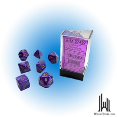 Lustrous - Polyhedral 7-Die Set - Purple / gold